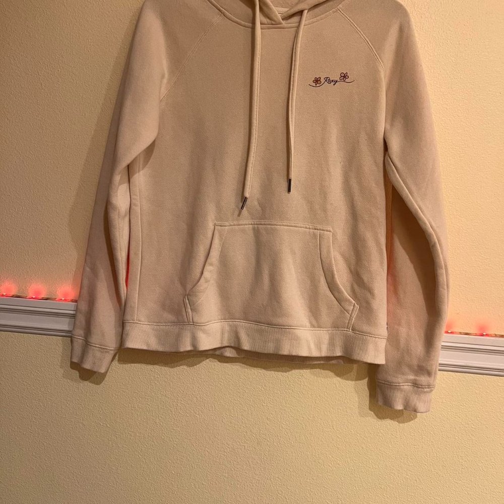 Women's Cream and Tan Hoodie